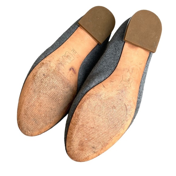 Talbots Flats Women's Dog Shoes Dachshund Ryan Loafer Grey Winter Wool Style 8M - Picture 8 of 11